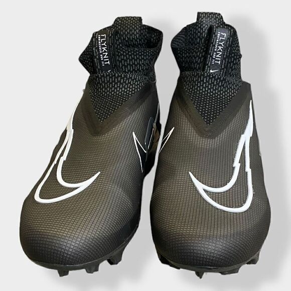 Nike Alpha Menace Elite Flyknit 3 Black Football Cleats CT6648-010 Mens size 11 - Picture 2 of 10